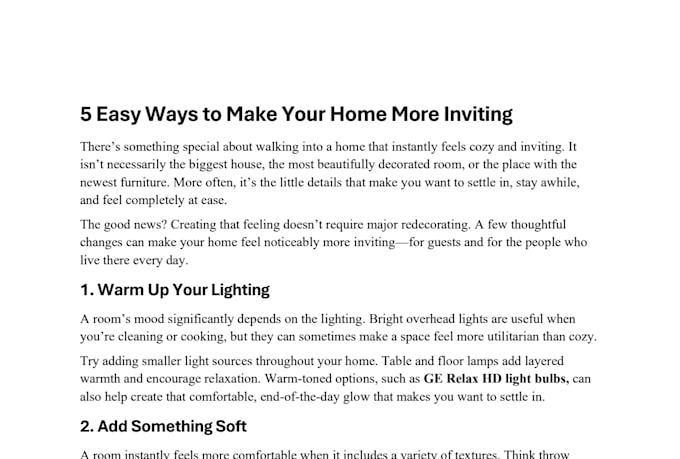 thoughtful blog posts to inform and engage
